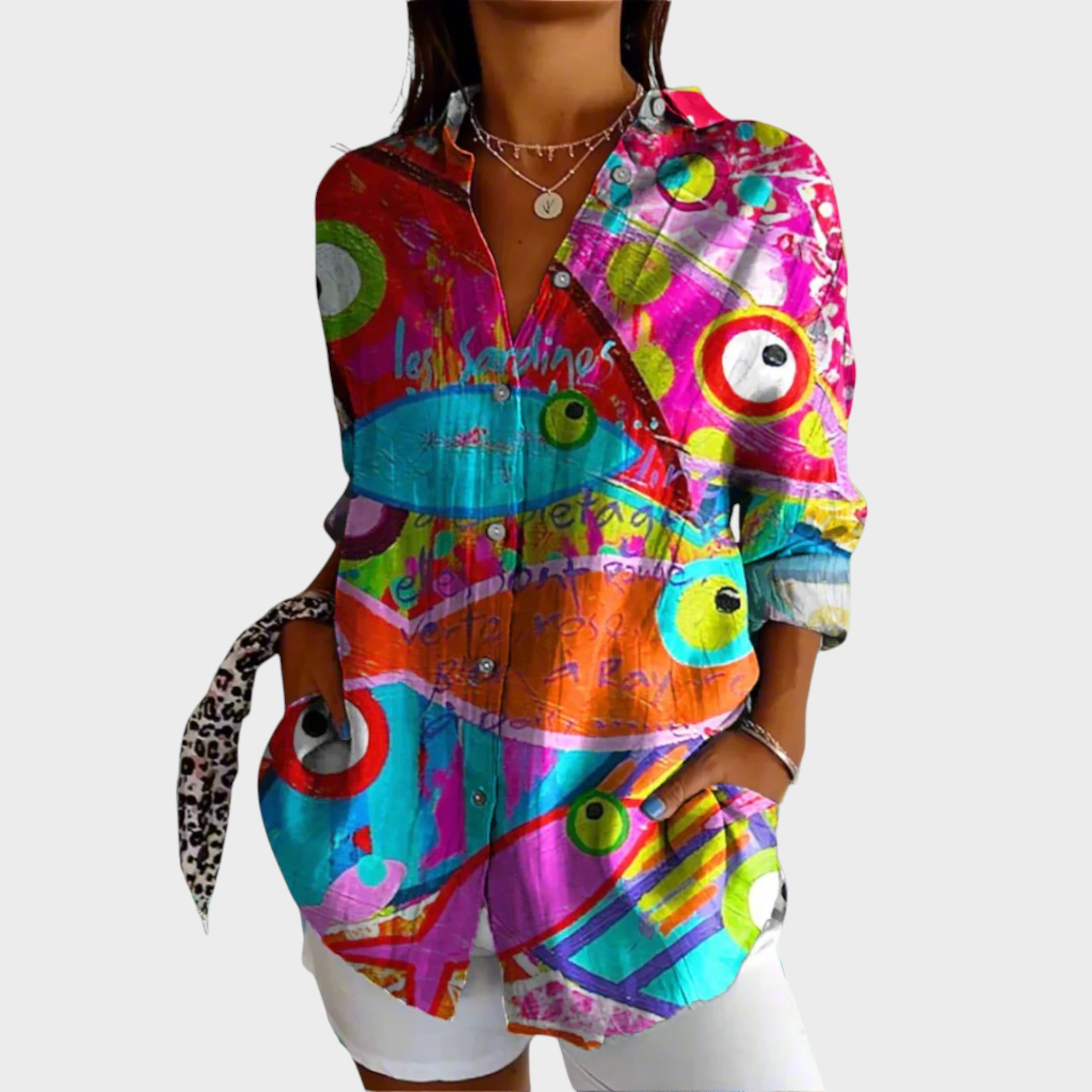 Dinora | Blusa Vintage Detalles Artesanales