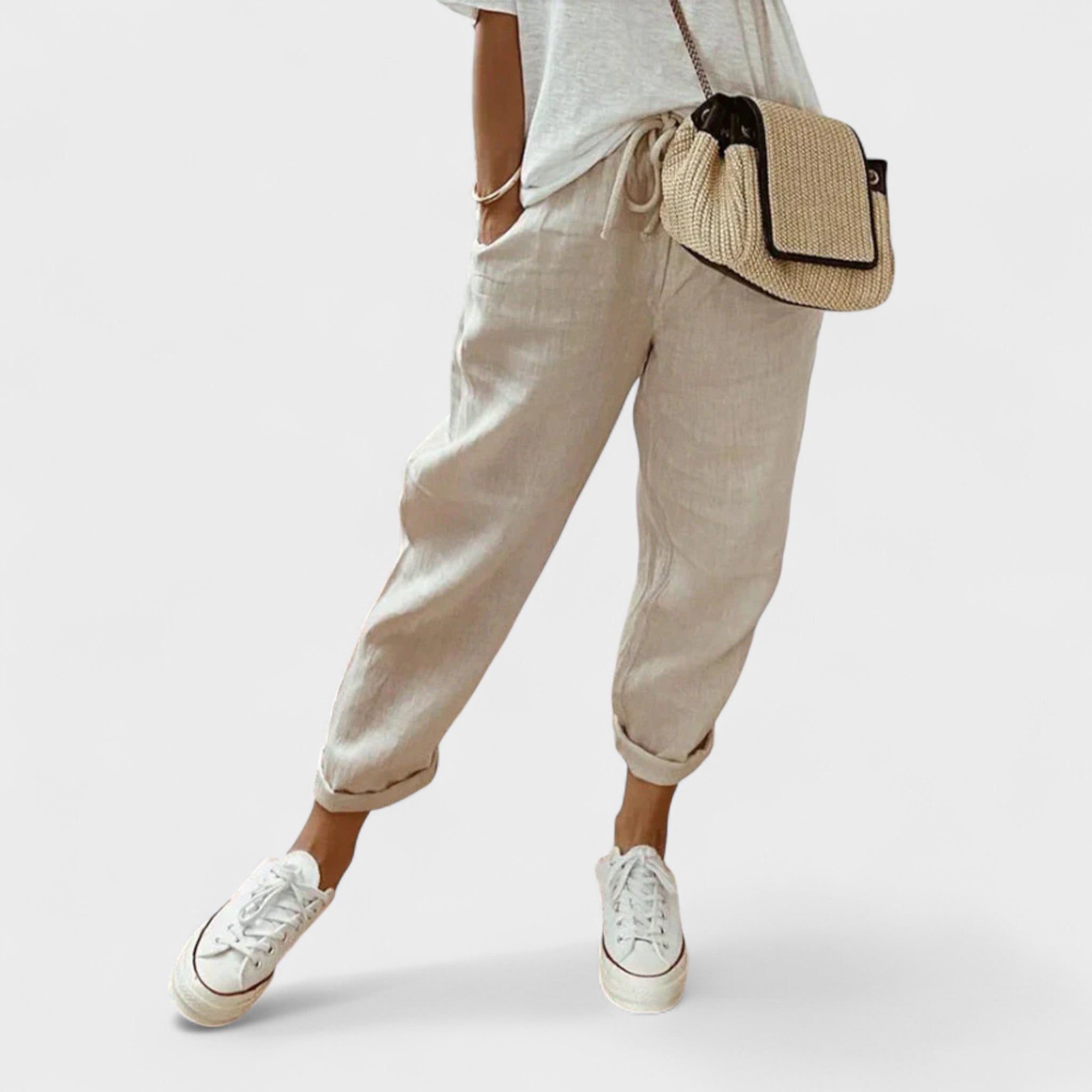 Sandra | Pantalón Lino Elegante