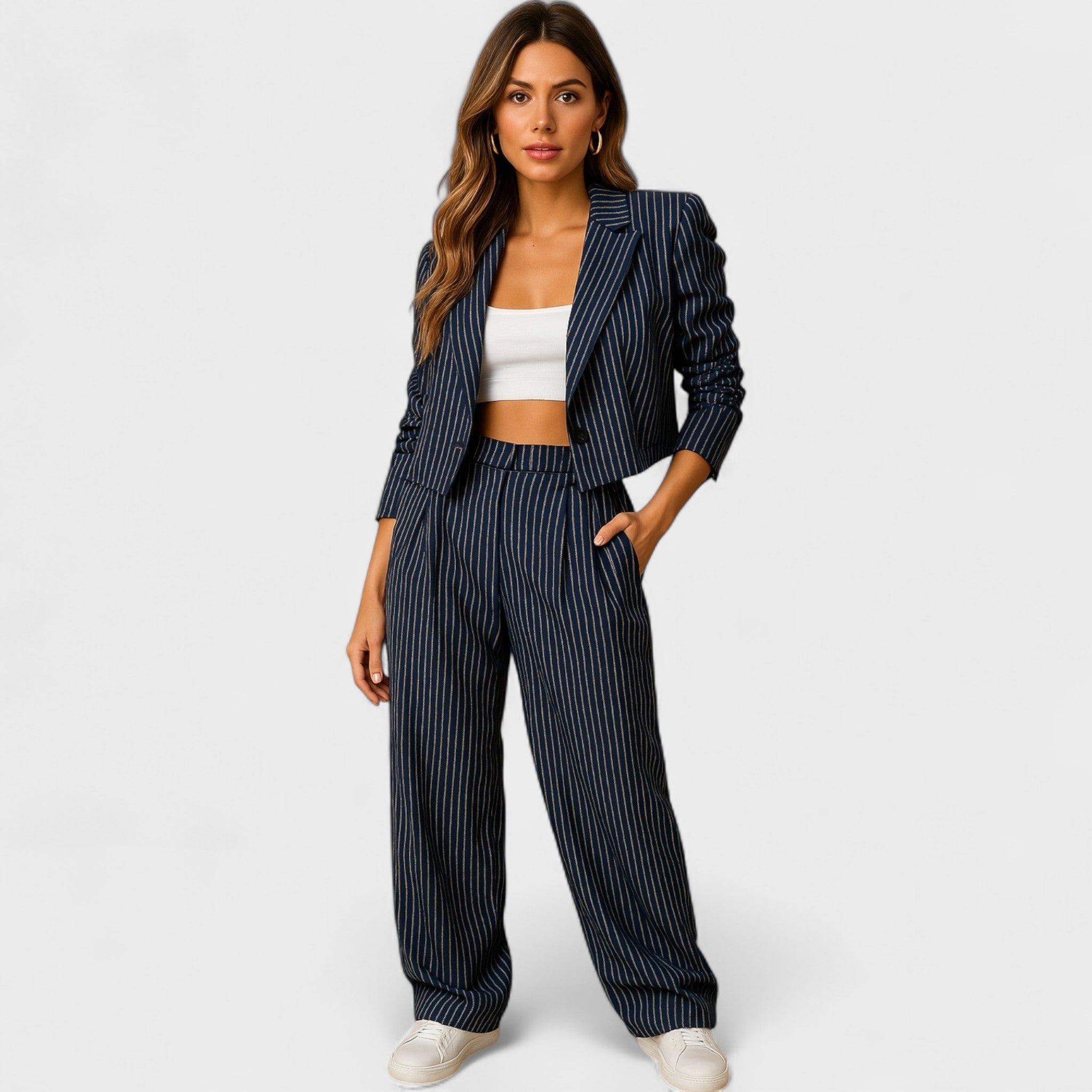 Edith | Conjunto Rayas Elegante