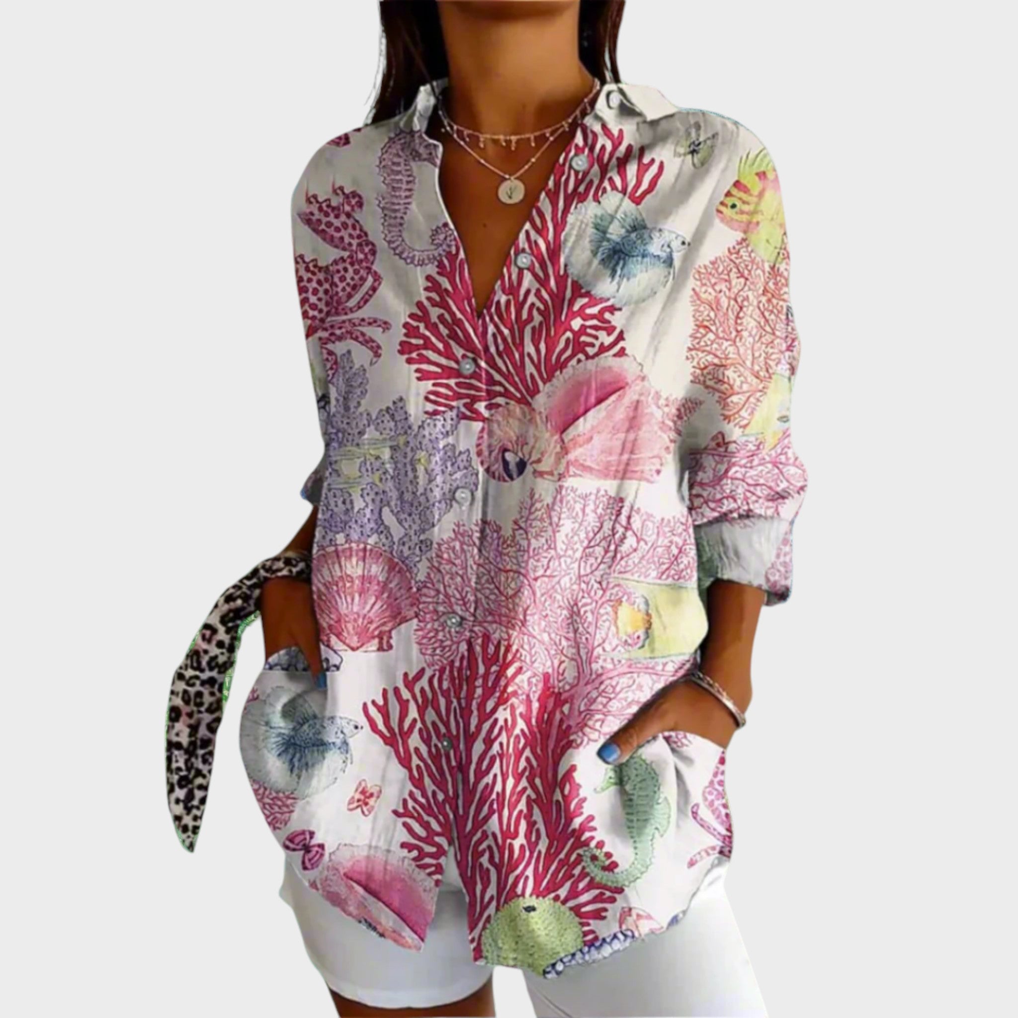 Dinora | Blusa Vintage Detalles Artesanales