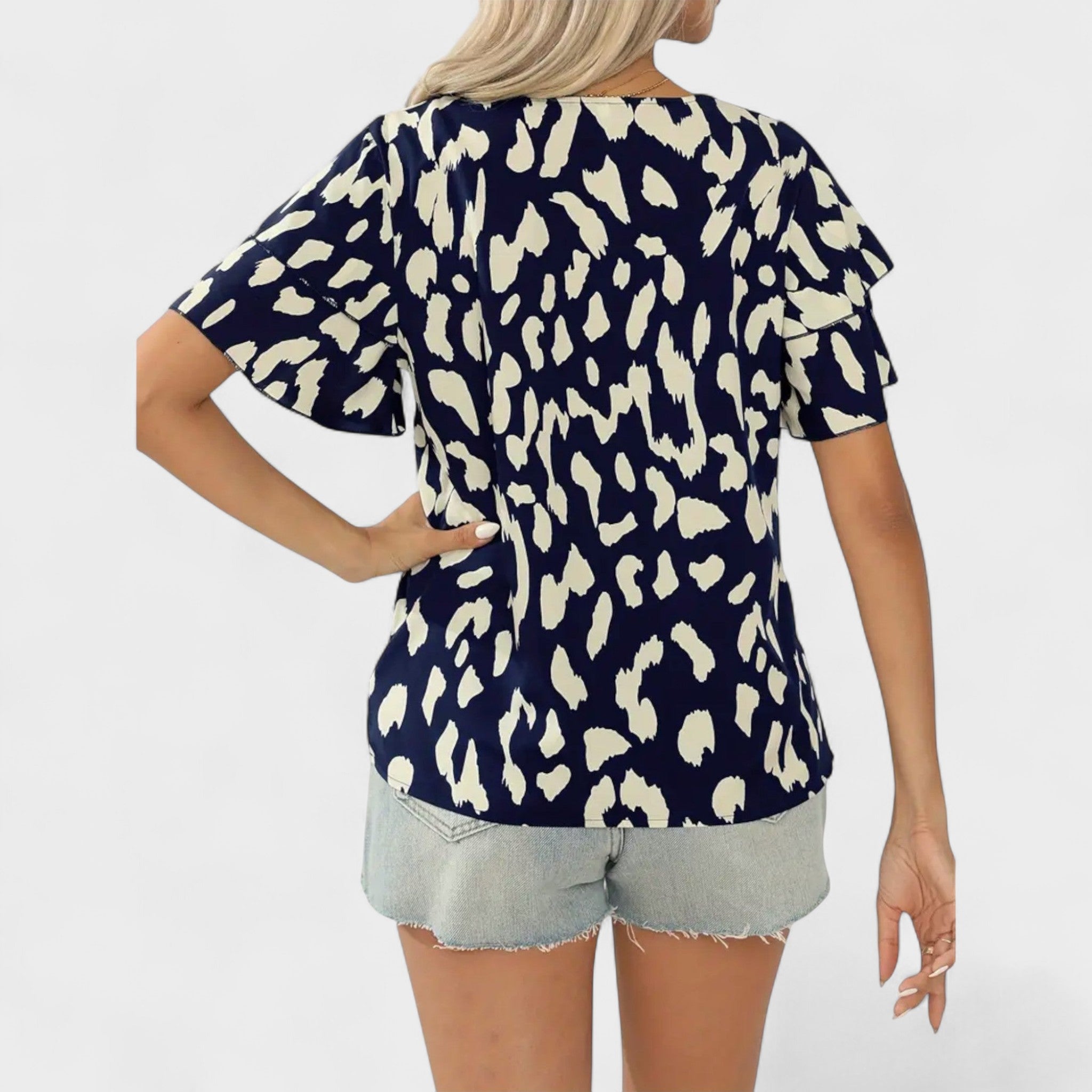 Evelyn - Blusa Informal con Escote Redondo