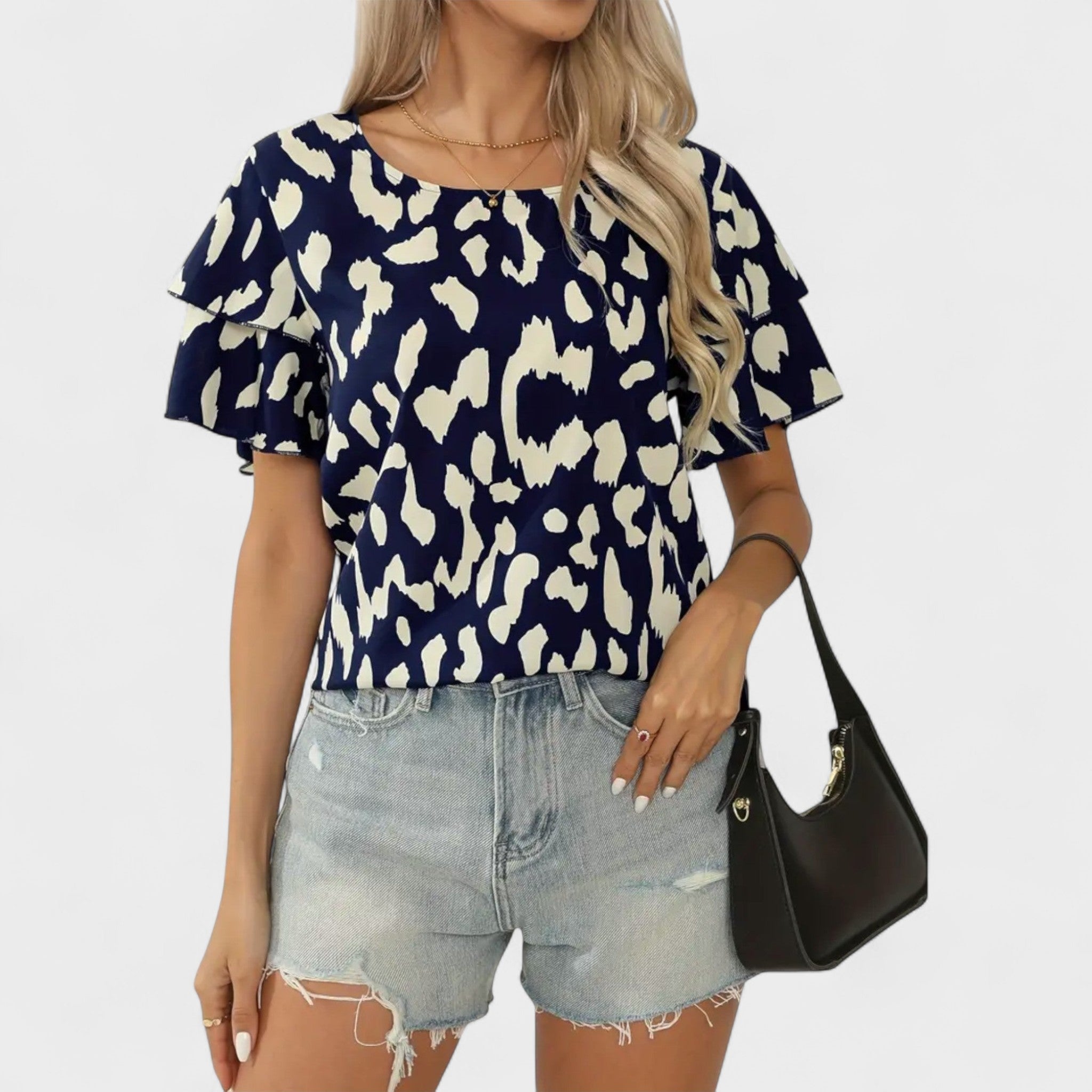 Evelyn - Blusa Informal con Escote Redondo