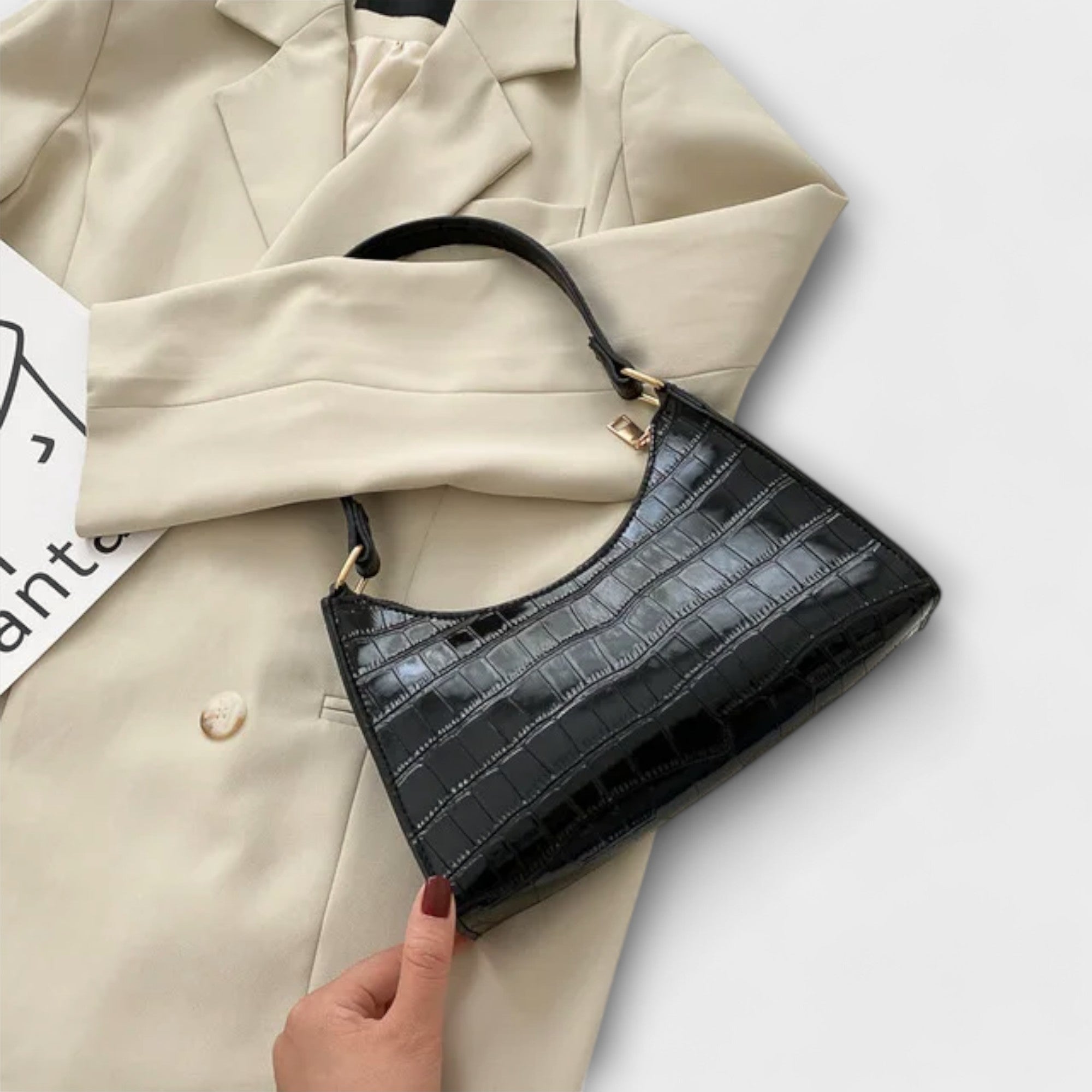 Laia | Bolso de Piel Brillante