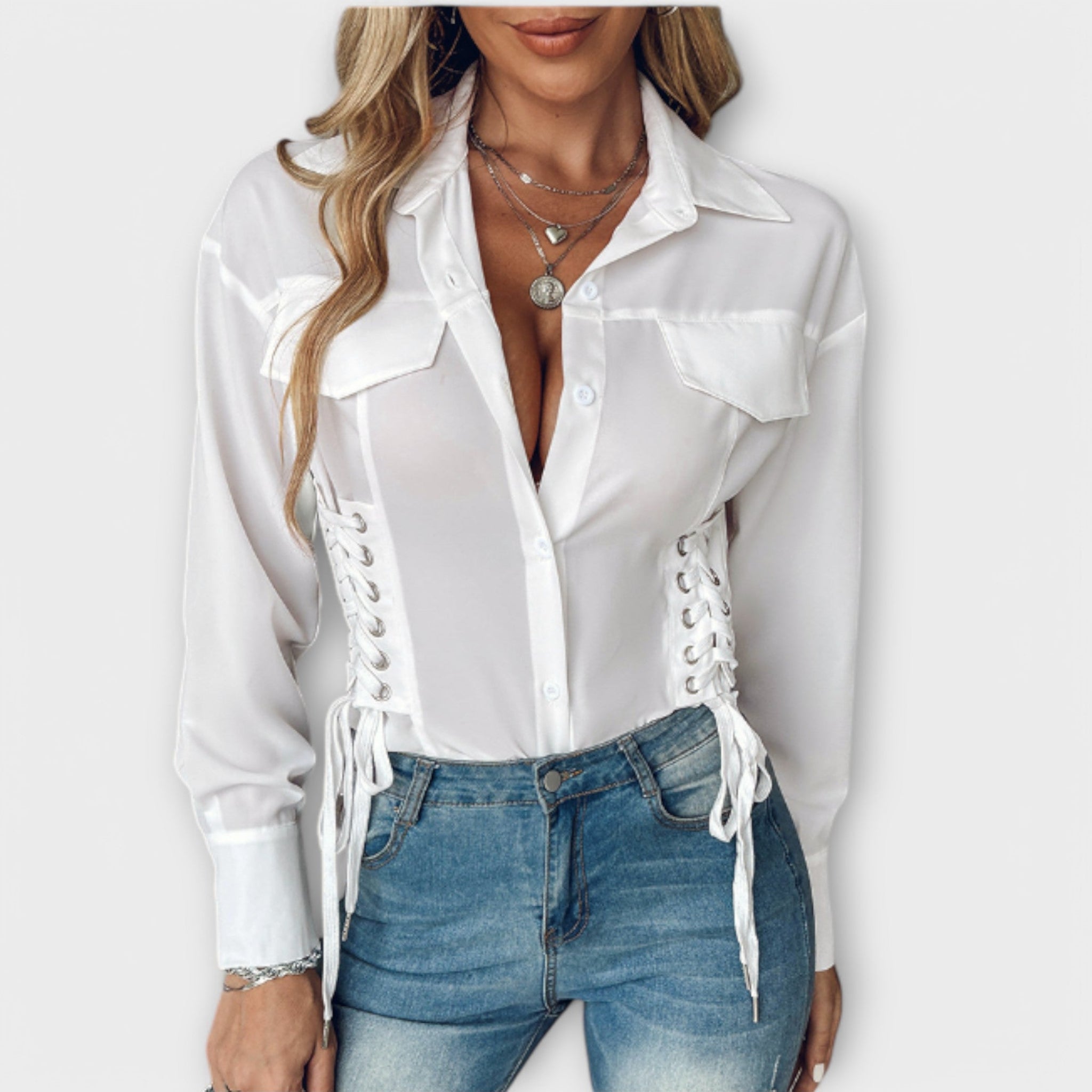 Lía | Blusa Manga Larga Elegante