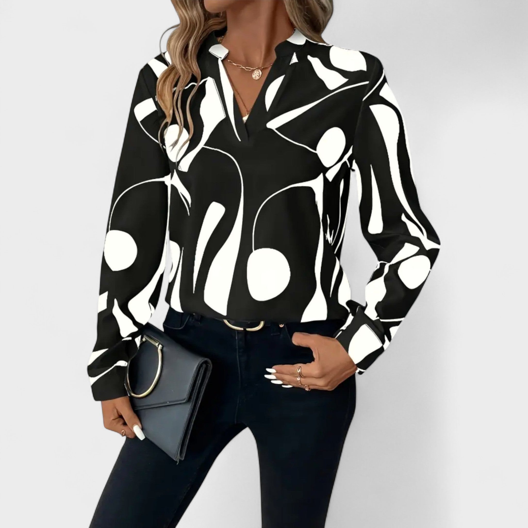 Emma | Blusa Elegante Escote Pico