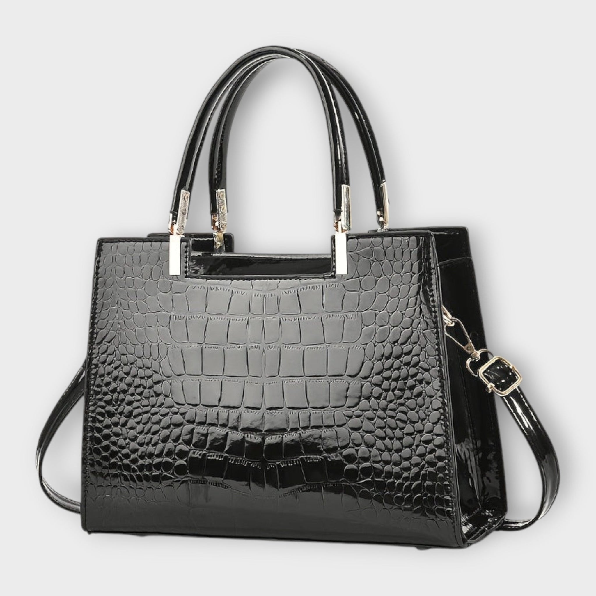 Lorena | Bolso Brillante Efecto Cocodrilo