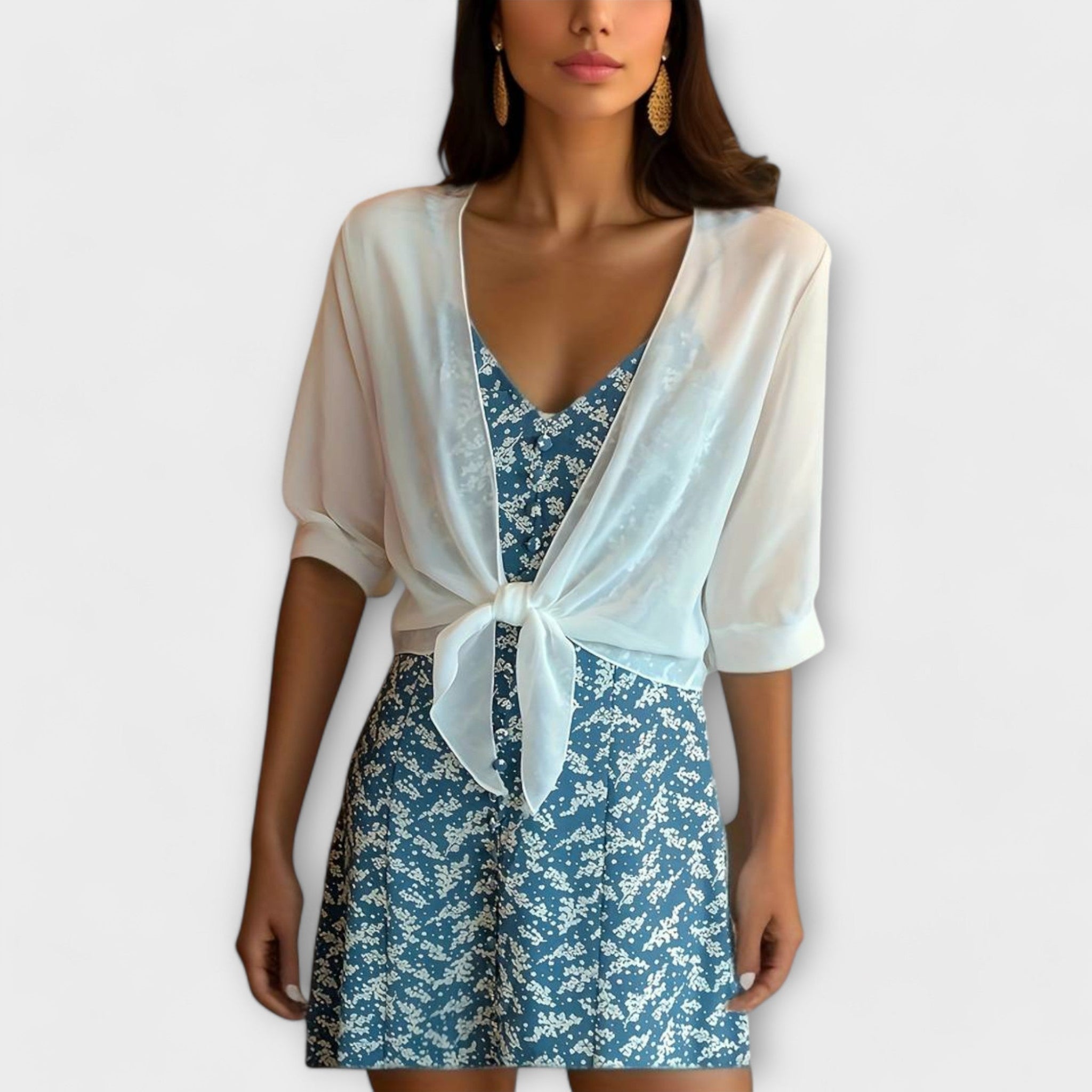 Zoe | Blusa Frontal Abierta Elegante