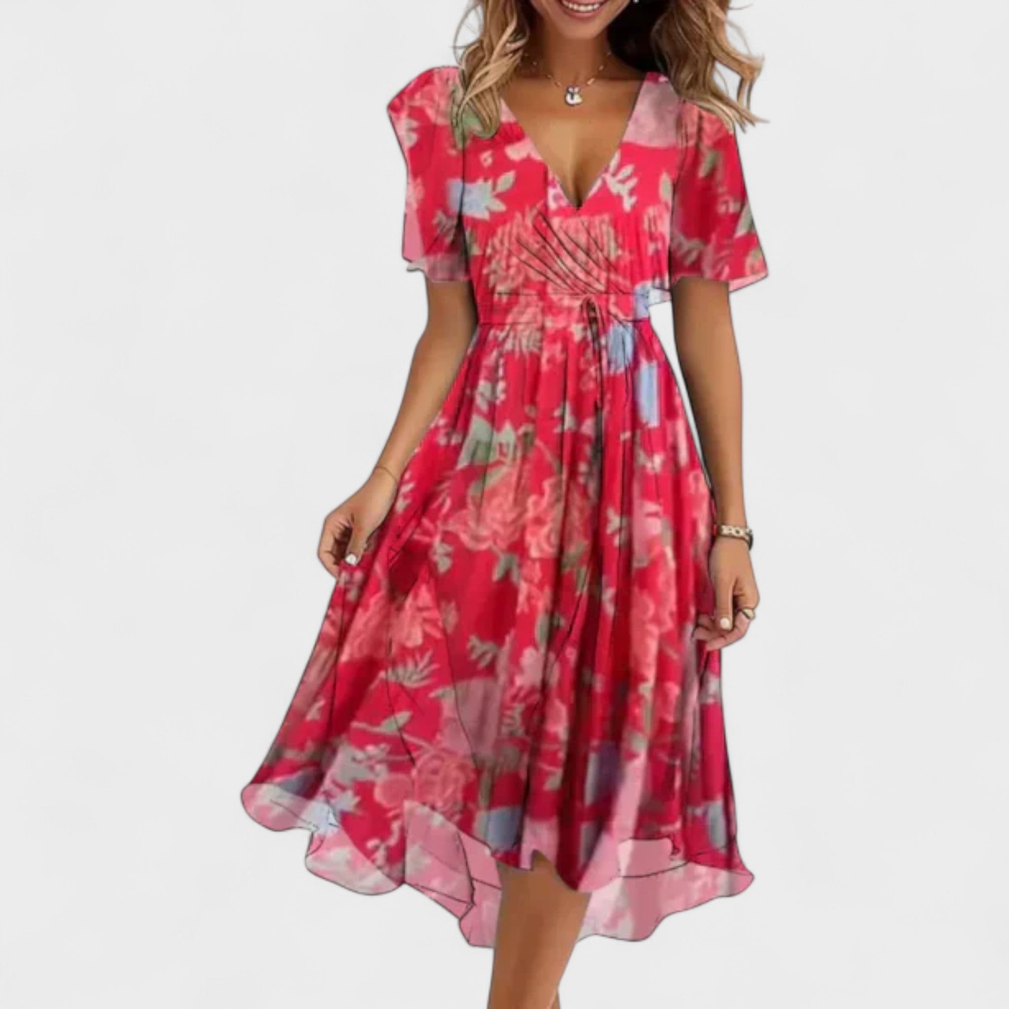 Matilde  | Elegante Vestido Maxi con Escote en V